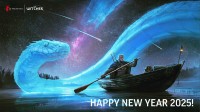 CDPR官方发布新年贺图：巫师版还是“蛇年主题”！